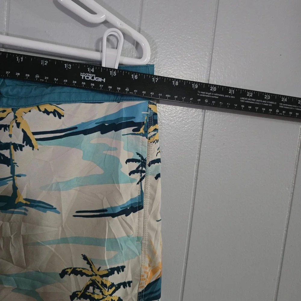 O'Neill Cruzers Board Shorts Mens 34 Blue‎ Tropical Palm Tree Print Swim Trunks